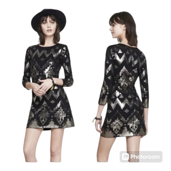 Express‎ sequin Aztec dress - Picture 1 of 7